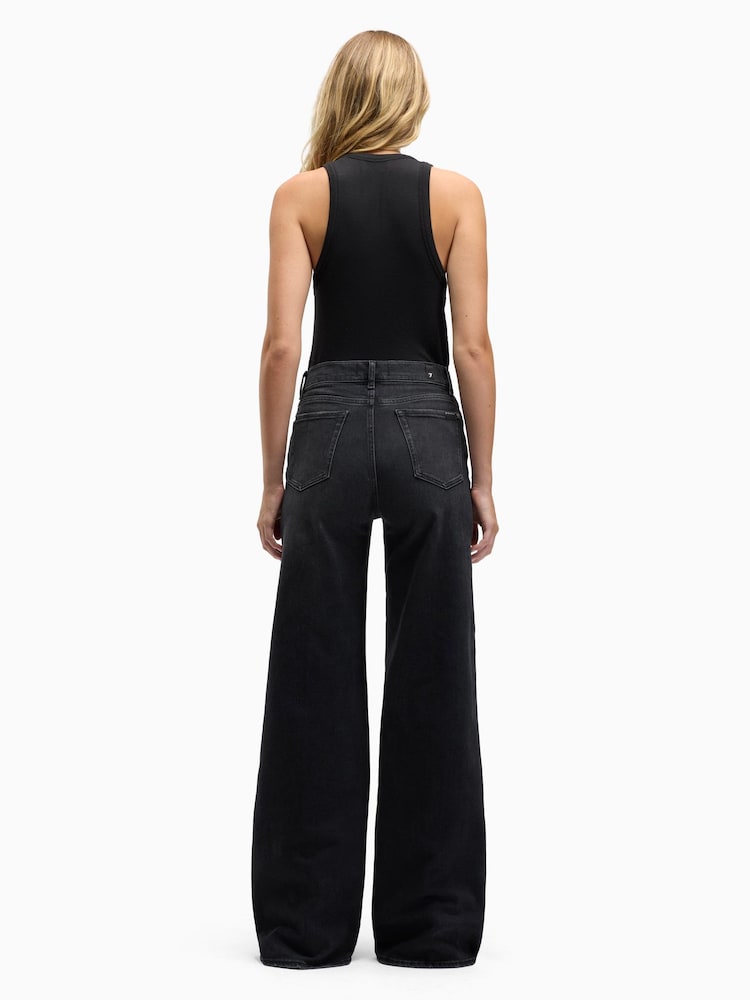 7 For All Mankind Lotta Weites Bein Bottomline Jeans - Bild 2 von 6