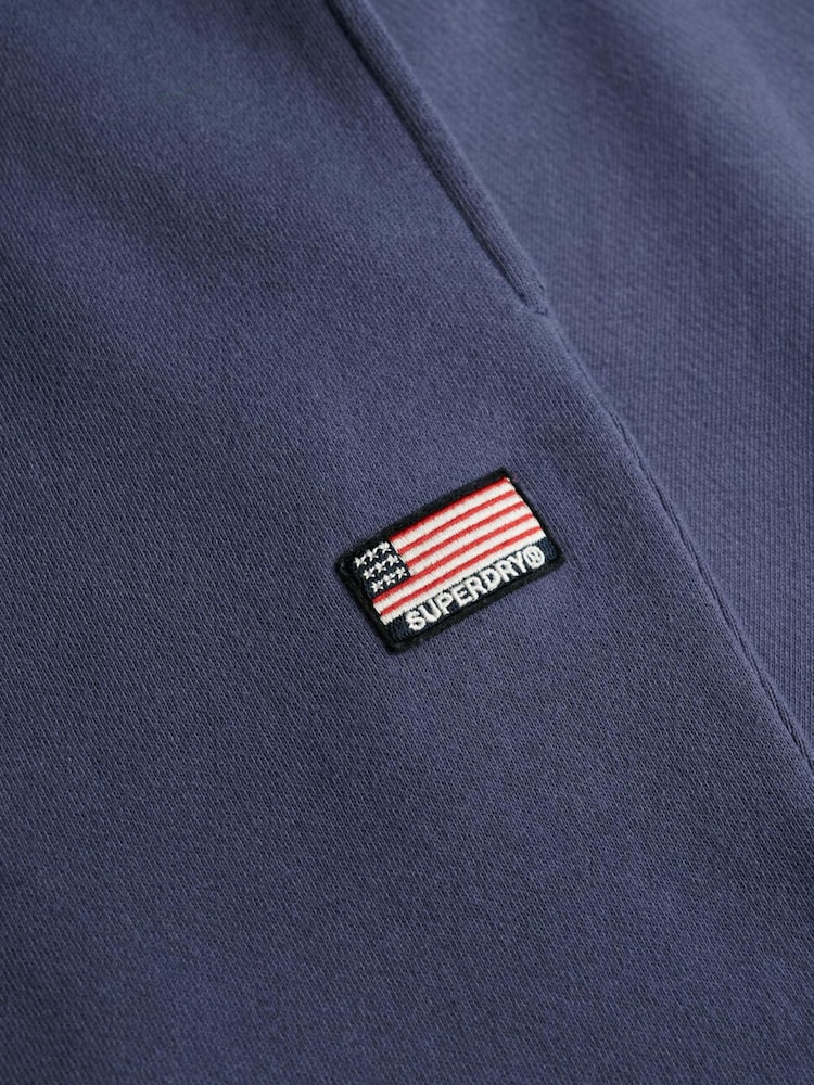 Superdry Blue Athletic Essentials Straight Leg Joggers - Image 7 of 7