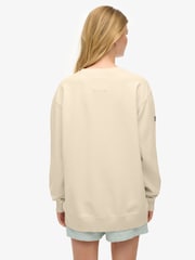 Superdry White Athletic Essentials Slouchy Sweatshirt - Image 2 of 5