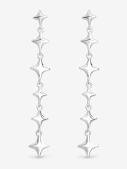 Simply Silver 925 Sterling Silver Polished Long Celestial Drop Earrings - Image 1 of 3