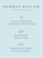 Simply Silver pulēta ķepas nospieduma aproce - Attēls 3 no 4