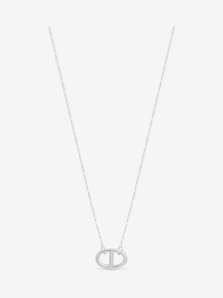 Simply Silver 925 Sterling Silver Interlink Heart Necklace - Image 1 of 3 Simply Silver 925 Sterling Silver Interlink Heart Necklace - Image 1 of 3