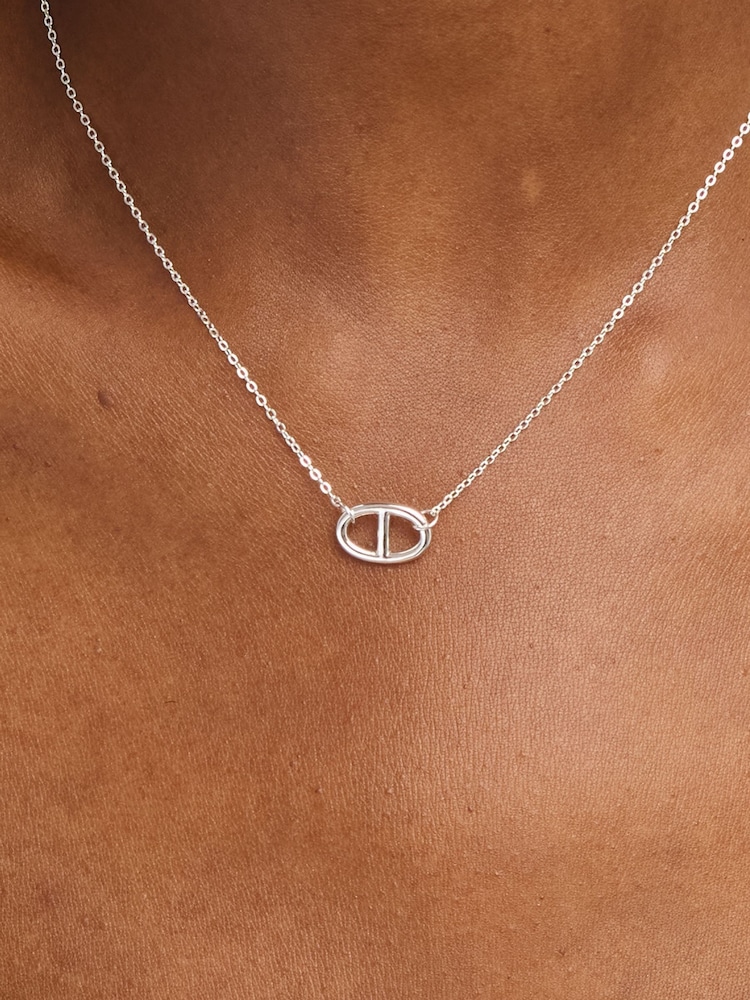 Simply Silver 925 Sterling Silver Interlink Heart Necklace - Image 3 of 3