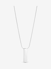 Simply Silver 925 Sterling Silver Polished Bar Pendant - Image 1 of 4