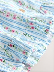 Blue Ditsy Stripe Sleeveless Waistcoat (3-16yrs) - Image 7 of 7