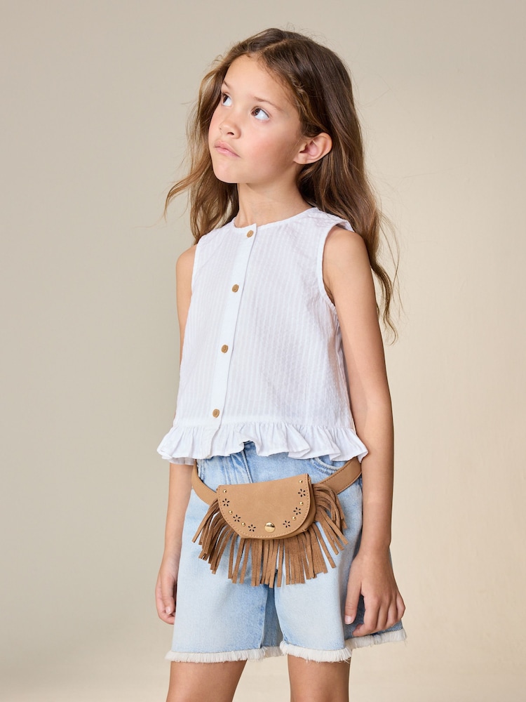 White Sleeveless Waistcoat (3-16yrs) - Image 1 of 7