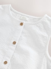 White Sleeveless Waistcoat (3-16yrs) - Image 6 of 7