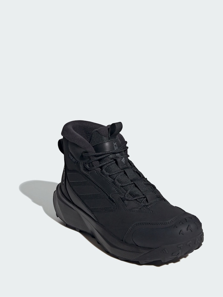 adidas Terrex Black Winter Leather Mid Cut Rain.Rdy Cold.Rdy Boots - Image 1 of 4 adidas Terrex Black Winter Leather Mid Cut Rain.Rdy Cold.Rdy Boots - Image 1 of 4