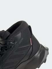 adidas Terrex Black Winter Leather Mid Cut Rain.Rdy Cold.Rdy Boots - Image 3 of 4