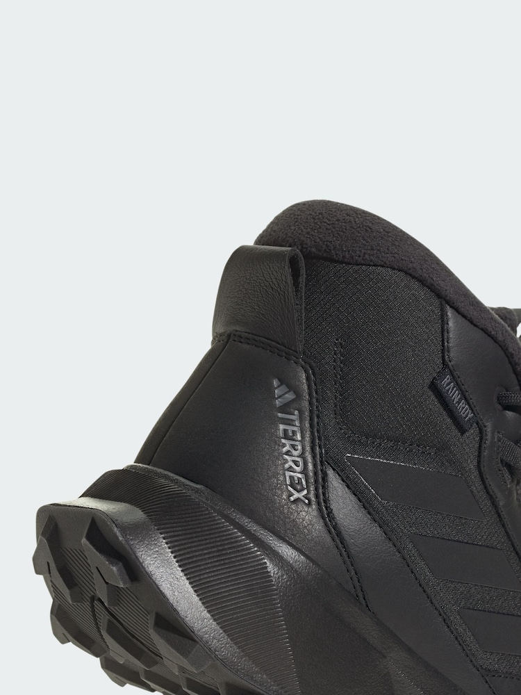adidas Terrex Black Winter Leather Mid Cut Rain.Rdy Cold.Rdy Boots - Image 4 of 4