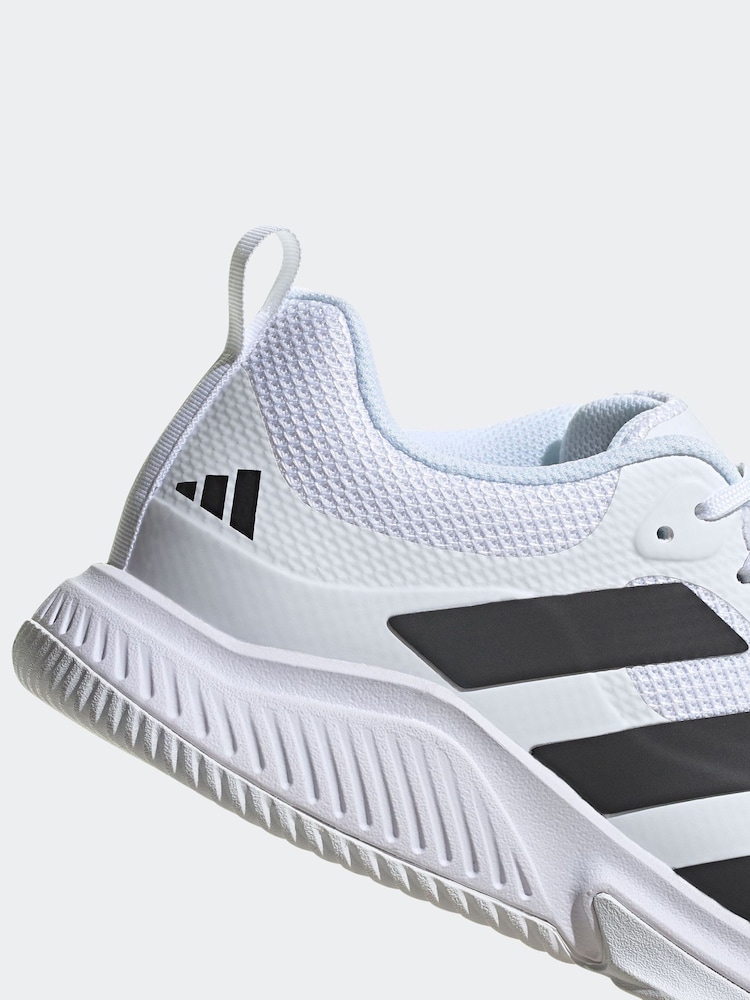 adidas White Court Team Bounce 2.0 Shoes - Image 4 of 4