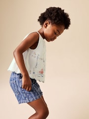 White Embroidered Sleeveless Waistcoat (3-16yrs) - Image 2 of 8