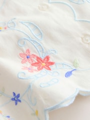 White Embroidered Sleeveless Waistcoat (3-16yrs) - Image 8 of 8