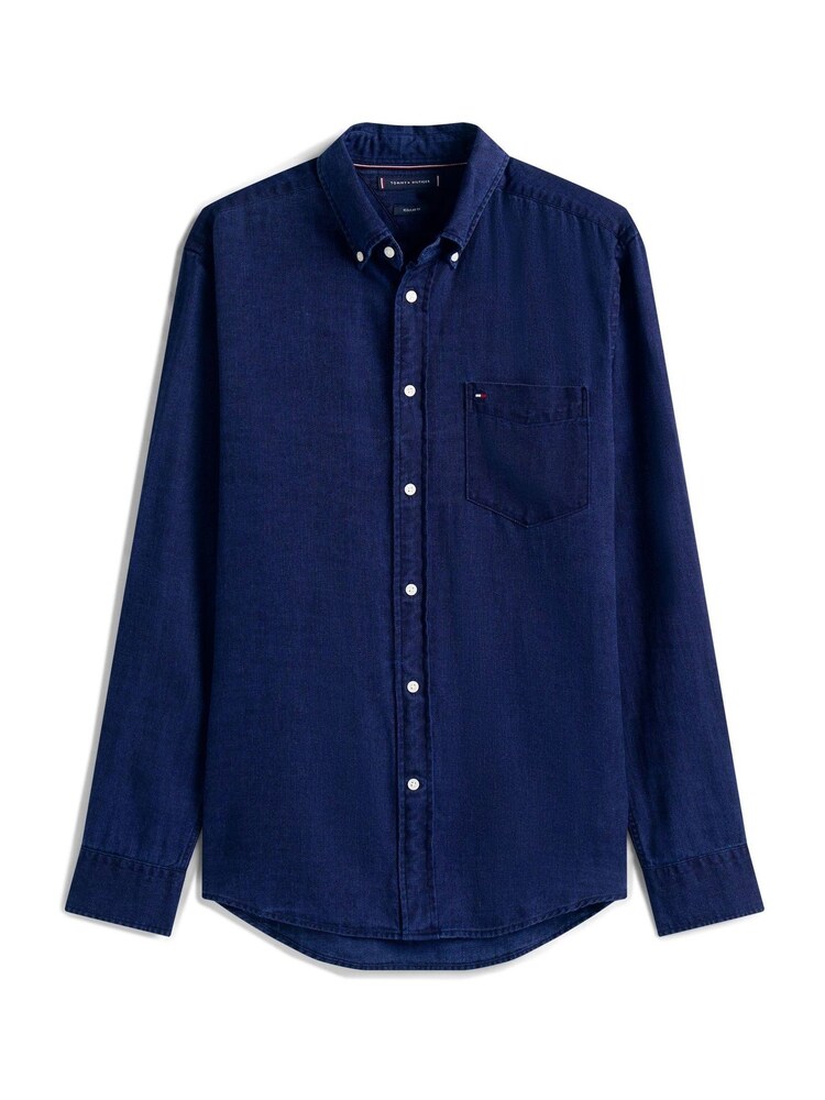 Tommy Hilfiger Blue Corduroy Relaxed Fit Shirt - Image 5 of 5