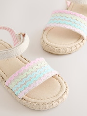 Multi Pastell - Ankelreim-sandaler med Borrelås - Bilde 7 av 8