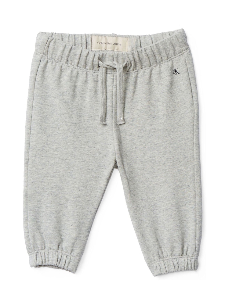 Calvin Klein Grey Newborn Fleece Logo Tracksuit - Image 2 of 2 Calvin Klein Grey Newborn Fleece Logo Tracksuit - Image 2 of 2