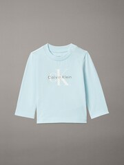 تيشِرت بكُم طويل للمواليد الجُدد من Calvin Klein - صورة 1 من 2