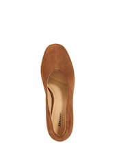 Dune London Brown Abundant Round Toe High Cut Court Shoes - Image 5 of 6