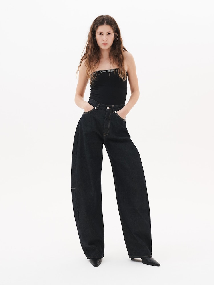 Calvin Klein Black Shapewear Bodysuit Icon - Image 2 of 2 Calvin Klein Black Shapewear Bodysuit Icon - Image 2 of 2