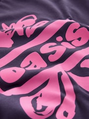 Purple Oversized Oasis Band T-Shirt (3-16yrs) - Image 6 of 7