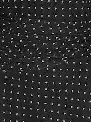 Rotate Black Polka Dot Maxi Waist Tie Dress - Image 7 of 7