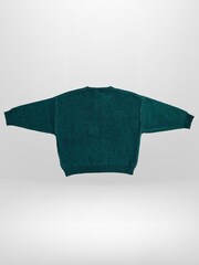 Religion Green Rebel Slogan Jumper In Soft Knitted Intarsia - Image 3 of 4