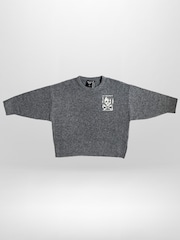 Religion Grey Skully Logo Jumper With Small Contrast Skull & Crossbone - Image 3 of 5