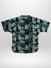 Religion Green Linda Button-Through Tunic Shirt Dress In Pretty Green Floral Print - Image 3 of 4