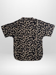 Religion Animal Linda Button-Through Tunic Shirt Dress In Pretty Green Floral Print - Image 3 of 4