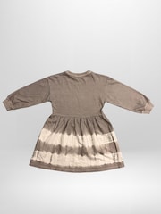 Religion Natural Long Sleeve Emmy Smock Dress In Soft Cotton And Hand Tie-Dye - Image 3 of 4