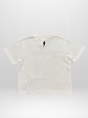 Religion White Rock Crew T-Shirt With Bold Slogan And Skull And Cross Bone - Image 3 of 4