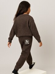 Religion Brown Skully Logo Jumper With Small Contrast Skull & Crossbone - Image 2 of 5