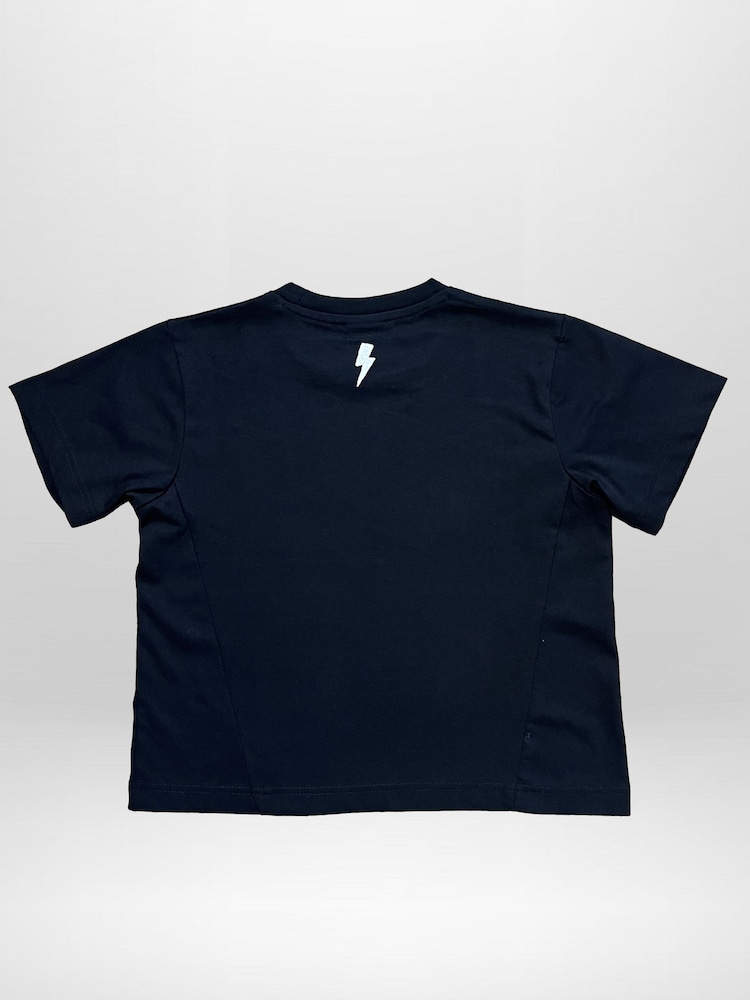 Religion Black Wild One T-Shirt With Bold Contrast Slogan And Skull - Image 3 of 3