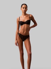 Calvin Klein Black Bikini Briefs - Sensual Stretch Lace - Image 1 of 6