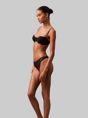 Calvin Klein Black Bikini Briefs - Sensual Stretch Lace - Image 5 of 6