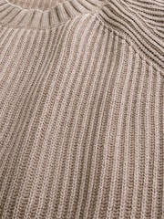 Hollister Boxy Crew Neck Long Sleeve Brown Jumper - Image 4 of 4