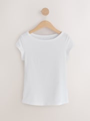 Black/White Menopause Friendly Cooling Cotton T-Shirt - Image 7 of 10
