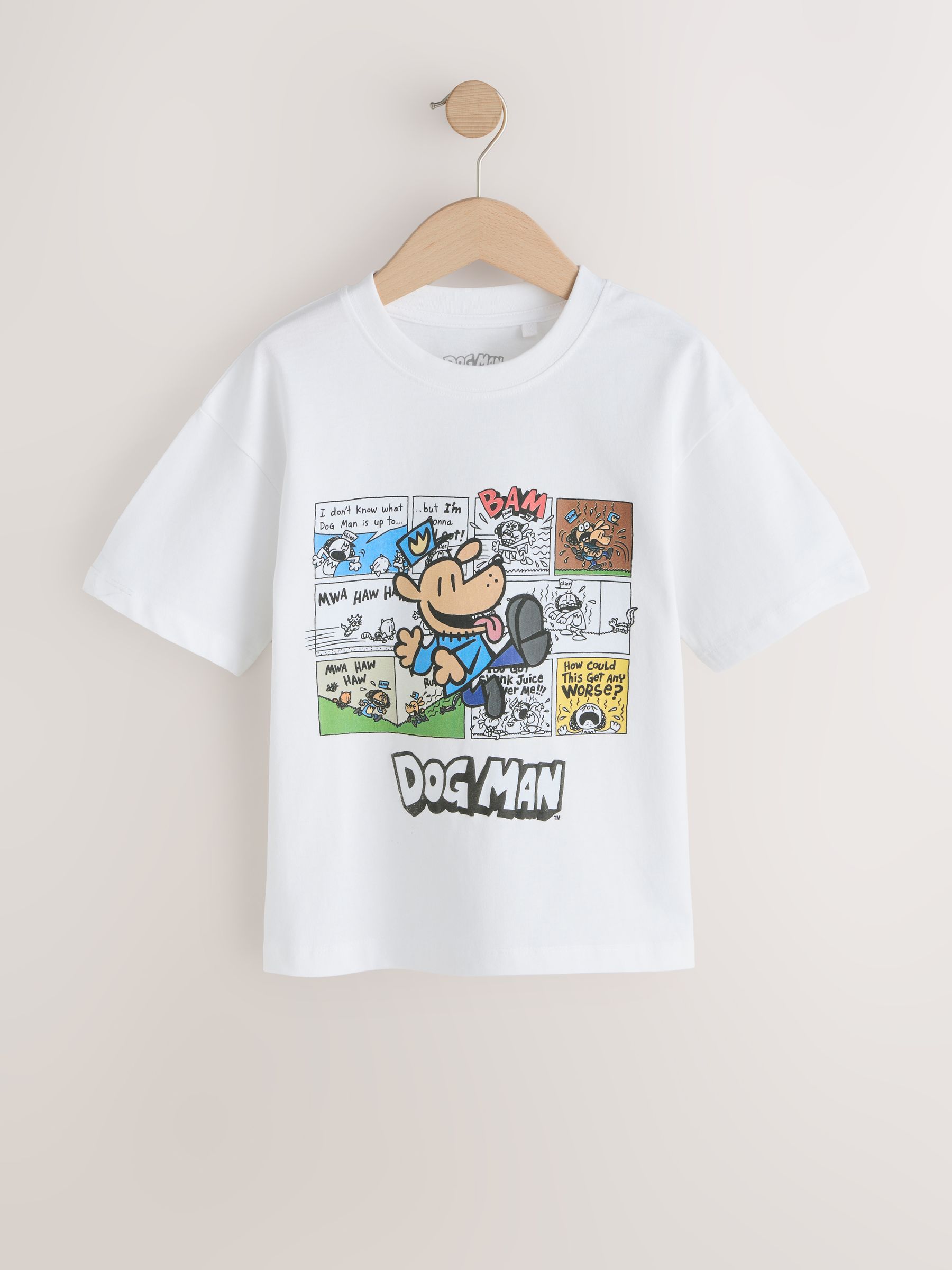 Buy White Dog Man T-Shirt (3-16yrs) from Next USA