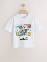 Alb - Dog Man T-Shirt (3-16yrs) - Imaginea 1 din 4