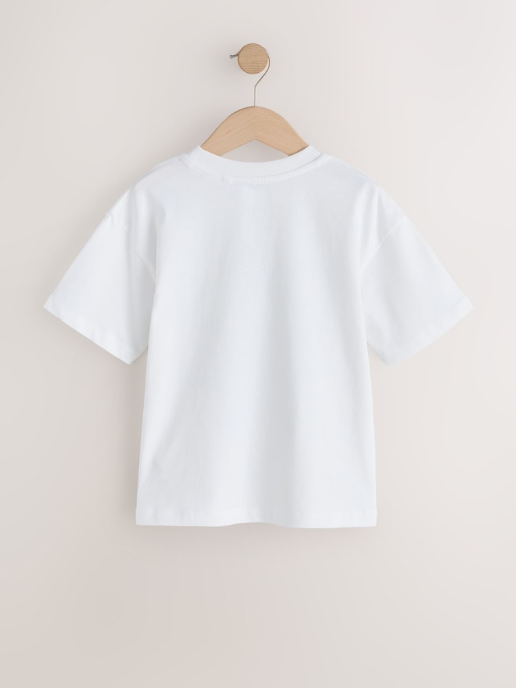 Alb - Dog Man T-Shirt (3-16yrs) - Imaginea 2 din 4