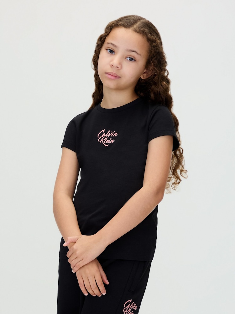 Calvin Klein Black Logo T-Shirt - Image 1 of 6 Calvin Klein Black Logo T-Shirt - Image 1 of 6