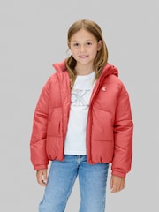 Calvin Klein Pink Puffer Jacket - Image 1 of 5