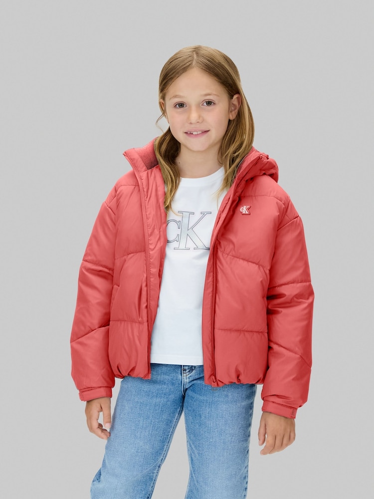 Calvin Klein Pink Puffer Jacket - Image 1 of 5