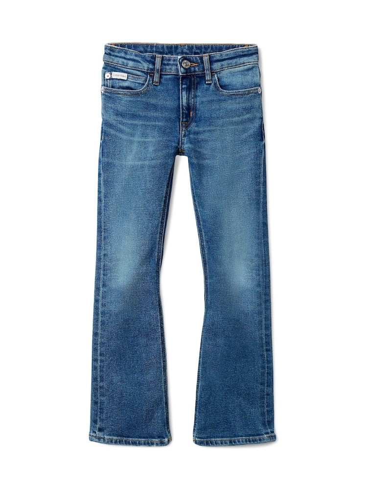 Calvin Klein Blue Mid Rise Flared Jeans - Image 6 of 6 Calvin Klein Blue Mid Rise Flared Jeans - Image 6 of 6
