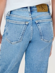 Calvin Klein Blue High Rise Wide Leg Jeans - Image 4 of 5