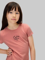 Calvin Klein Pink Logo T-Shirt - Image 5 of 6