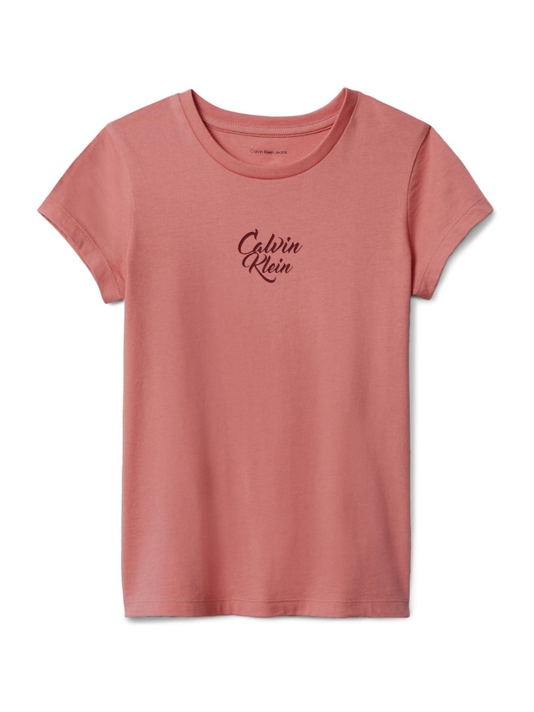 Calvin Klein Pink Logo T-Shirt - Image 6 of 6 Calvin Klein Pink Logo T-Shirt - Image 6 of 6