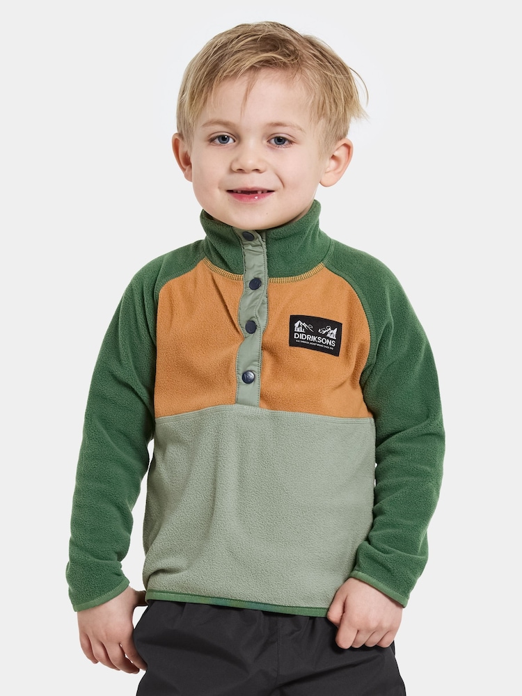 Didriksons Monte Kids Half-Button Fleece - Image 1 of 4 Didriksons Monte Kids Half-Button Fleece - Image 1 of 4