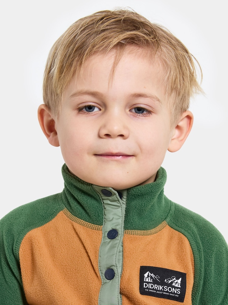 Didriksons Monte Kids Half-Button Fleece - Image 4 of 4 Didriksons Monte Kids Half-Button Fleece - Image 4 of 4