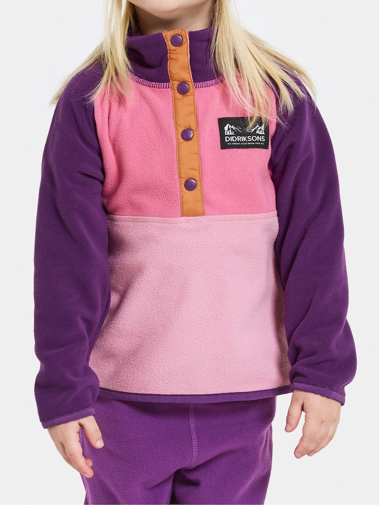 Didriksons Monte Kids Half-Button Fleece - Image 4 of 4